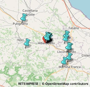 Mappa Via Francesco Tinelli, 70011 Alberobello BA, Italia (4.882)