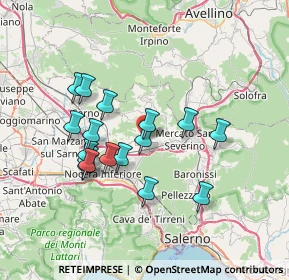 Mappa Via Antonio della Monica, 84083 Castel San Giorgio SA, Italia (6.82706)