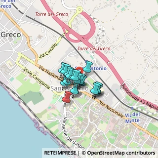 Mappa Via S. Gennariello, 80059 Torre del Greco NA, Italia (0.243)