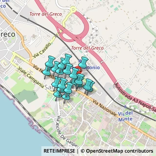 Mappa Via San Gennariello, 80059 Torre del Greco NA, Italia (0.302)