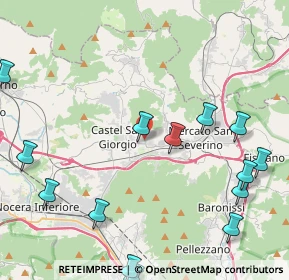 Mappa Via Tufara di Costa, 84085 Mercato San Severino SA, Italia (6.27133)