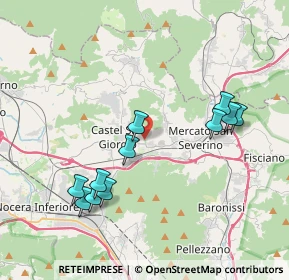 Mappa Via Tufara di Costa, 84085 Mercato San Severino SA, Italia (4.25636)