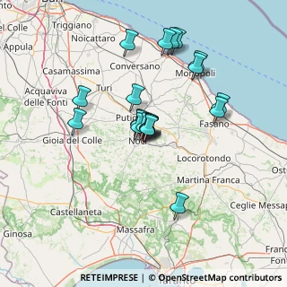Mappa Via del commercio e del terziario, 70015 Noci BA, Italia (12.442)