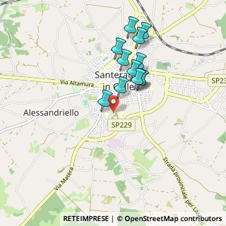 Mappa Via Pietro Sette, 70029 Santeramo In Colle BA, Italia (0.87167)