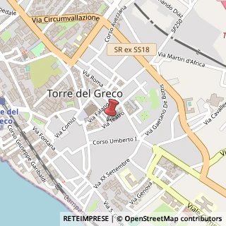 Mappa Via Teatro, 18, 80059 Torre del Greco, Napoli (Campania)