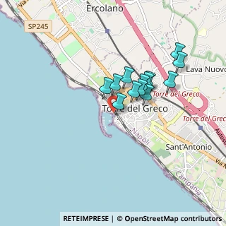 Mappa Via del Porto, 80059 Torre del Greco NA, Italia (0.71385)