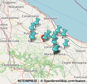 Mappa 70011 Alberobello BA, Italia (10.42267)