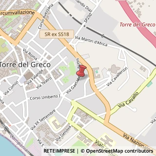 Mappa Via Gaetano de Bottis, 37, 80059 Torre del Greco, Napoli (Campania)