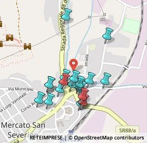 Mappa Piazza Alfredo Rocco, 84085 Mercato San Severino SA, Italia (0.2275)
