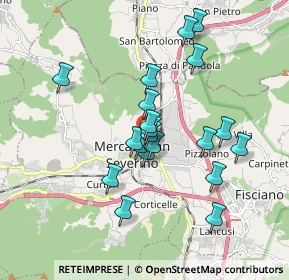 Mappa Piazza Alfredo Rocco, 84085 Mercato San Severino SA, Italia (1.665)