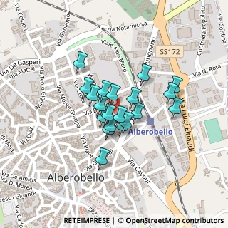 Mappa Via Fiume, 70011 Alberobello BA, Italia (0.1545)