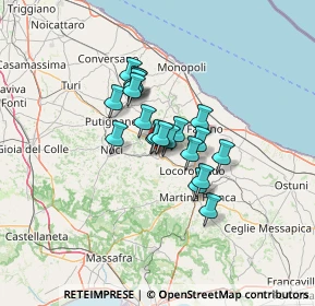 Mappa Via Fiume, 70011 Alberobello BA, Italia (8.9665)