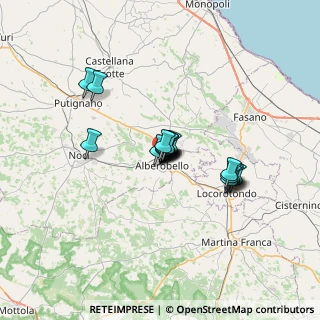 Mappa Via Tenente Oronzo Gigante, 70011 Alberobello BA, Italia (4.59684)