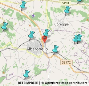 Mappa Contrada Popoleto, 70011 Alberobello BA, Italia (3.03364)