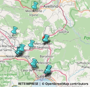 Mappa Via Regina Pacis, 84085 Mercato San Severino SA, Italia (9.6105)