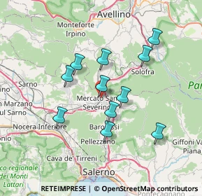 Mappa Via Regina Pacis, 84085 Mercato San Severino SA, Italia (6.64091)