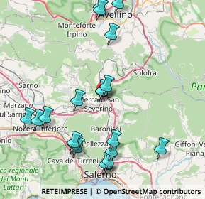 Mappa Via Regina Pacis, 84085 Mercato San Severino SA, Italia (9.6565)