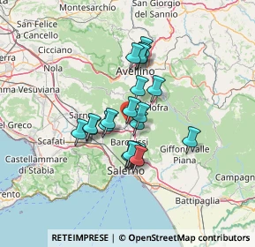 Mappa Via Regina Pacis, 84085 Mercato San Severino SA, Italia (10.502)