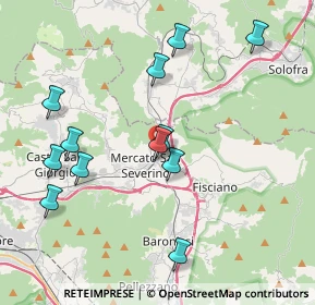 Mappa Via Regina Pacis, 84085 Mercato San Severino SA, Italia (4.43917)