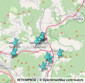 Mappa Via Regina Pacis, 84085 Mercato San Severino SA, Italia (3.76182)