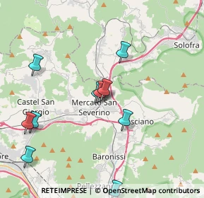 Mappa Via Regina Pacis, 84085 Mercato San Severino SA, Italia (4.85545)
