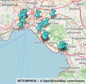 Mappa Via Calastro, 80059 Torre del Greco NA, Italia (7.64842)