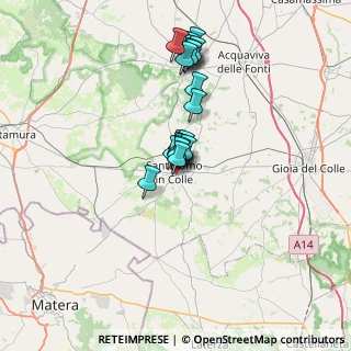 Mappa Via Orazio Santalucia, 70029 Santeramo in Colle BA, Italia (5.715)