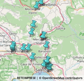 Mappa Via A. Guerrasio, 84085 Mercato San Severino SA, Italia (9.4635)