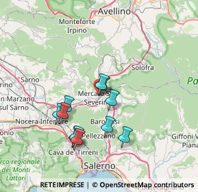 Mappa Via Agostino, 84045 Mercato San Severino SA, Italia (6.70727)