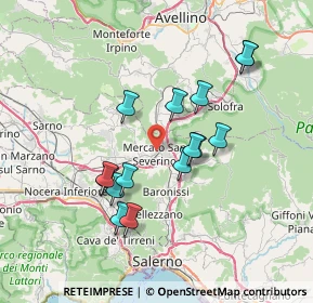 Mappa Via Agostino, 84045 Mercato San Severino SA, Italia (6.99333)