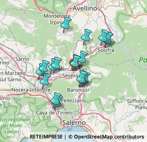 Mappa 84045 Mercato San Severino SA, Italia (6.06889)