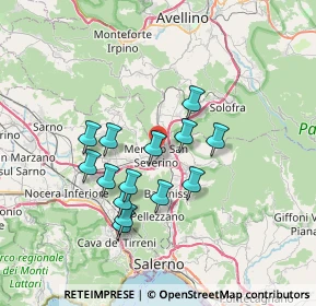 Mappa Via A. Guerrasio, 84085 Mercato San Severino SA, Italia (6.52143)