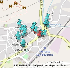 Mappa Via Agostino, 84045 Mercato San Severino SA, Italia (0.1745)