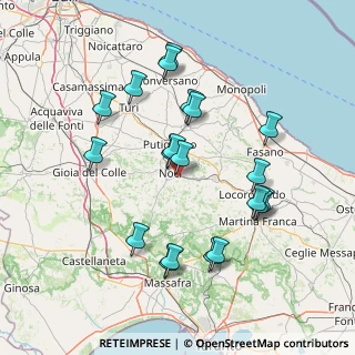 Mappa Via dell'industria, 70015 Noci BA, Italia (16.0015)