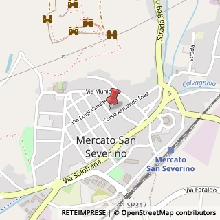 Mappa Corso Armando Diaz, 130, 84085 Mercato San Severino, Salerno (Campania)