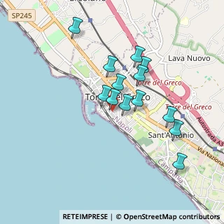 Mappa Via Che Mena A S. Croce, 80059 Torre del Greco NA, Italia (0.83077)