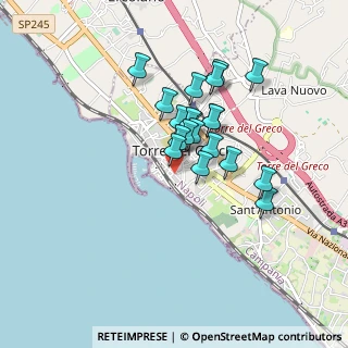 Mappa Via Che Mena A S. Croce, 80059 Torre del Greco NA, Italia (0.708)