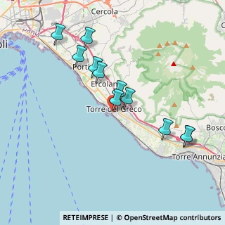 Mappa Via Che Mena A S. Croce, 80059 Torre del Greco NA, Italia (3.95091)