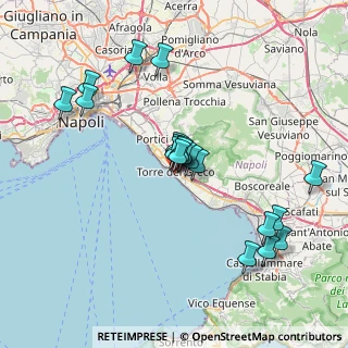 Mappa Via Che Mena A S. Croce, 80059 Torre del Greco NA, Italia (7.2695)