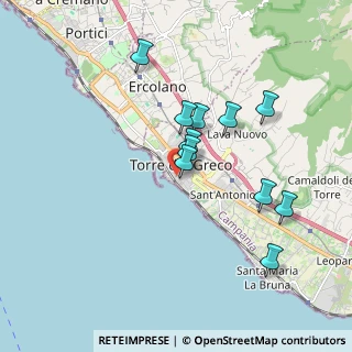Mappa Via Che Mena A S. Croce, 80059 Torre del Greco NA, Italia (1.73455)