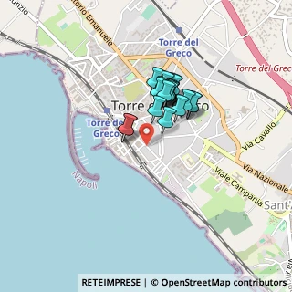 Mappa Via Che Mena A S. Croce, 80059 Torre del Greco NA, Italia (0.3155)