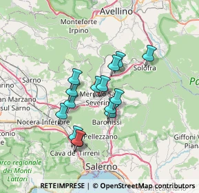 Mappa Via Nazario Sauro, 84085 Mercato San Severino SA, Italia (5.70267)