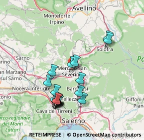 Mappa Via Nazario Sauro, 84085 Mercato San Severino SA, Italia (7.82667)