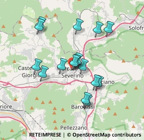 Mappa Via Nazario Sauro, 84085 Mercato San Severino SA, Italia (3.3725)