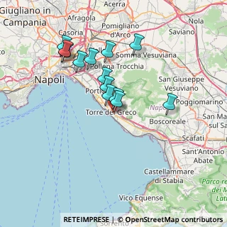 Mappa I° Vico Giardino del Carmine, 80059 Torre del Greco NA, Italia (6.87923)