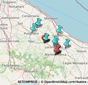 Mappa Via Generale Diaz, 70011 Alberobello BA, Italia (9.34842)