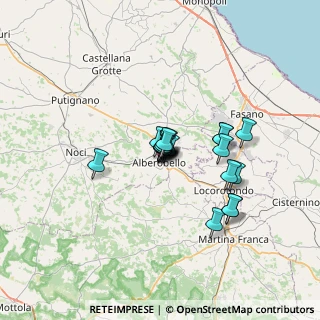 Mappa Via Guglielmo Marconi, 70011 Alberobello BA, Italia (4.561)