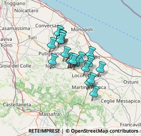 Mappa Piazza Antonio Curri, 70011 Alberobello BA, Italia (8.9735)