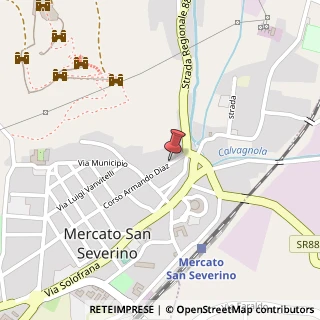 Mappa Corso Generale Armando Diaz,  40, 84085 Mercato San Severino, Salerno (Campania)
