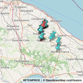 Mappa Via della solidarietà e del volontariato, 70015 Noci BA, Italia (9.125)